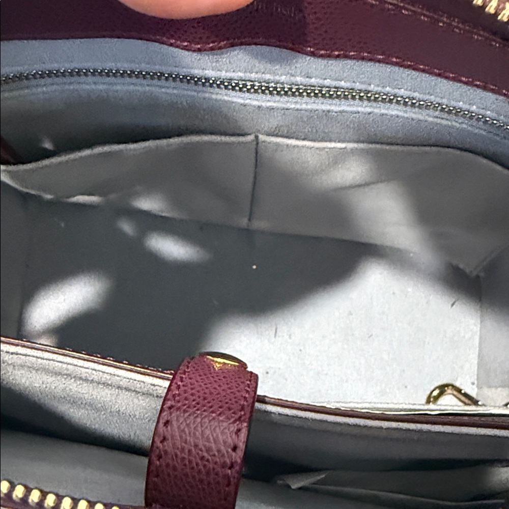 Like new Senreve Mini Maestra Bag in Plum pebbled leather - Picture 13 of 14